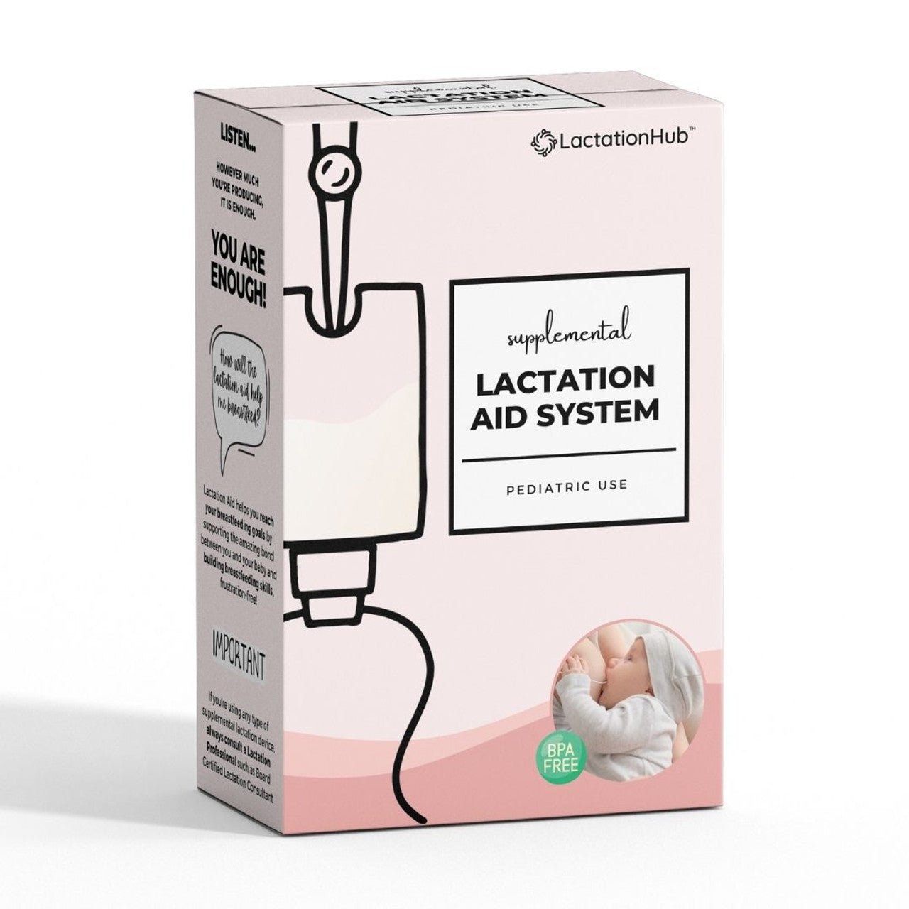 Supplemental Lactation Aid System for Multi-Use (SNS/ at breast feeding tube)
