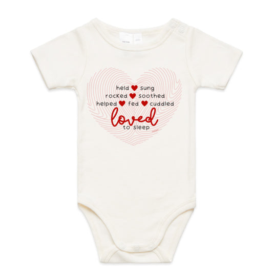 Loved To Sleep infant bodysuit