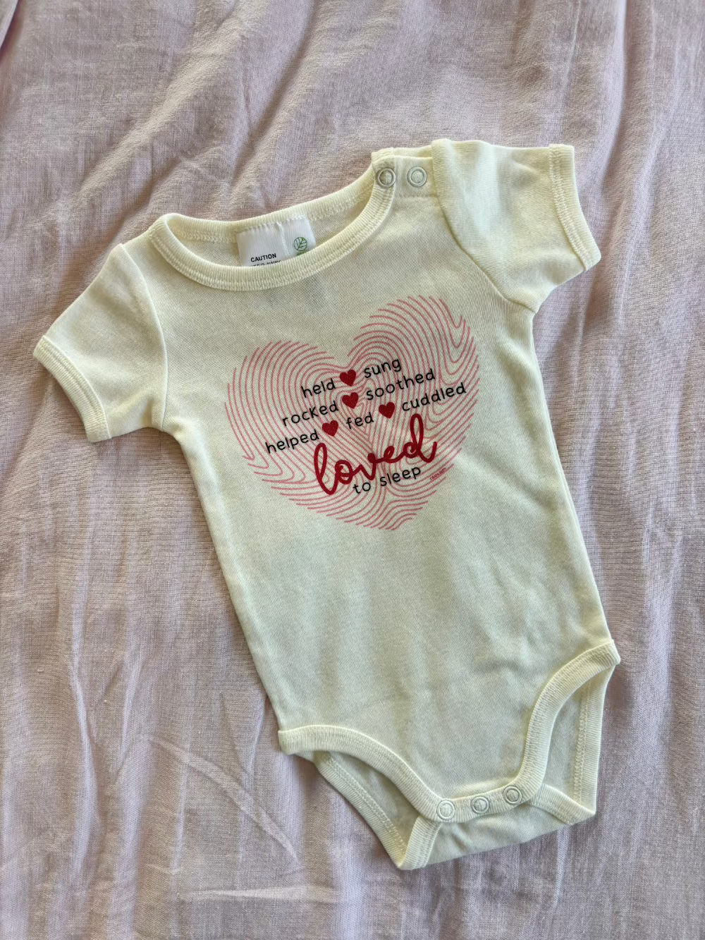 Loved To Sleep infant bodysuit