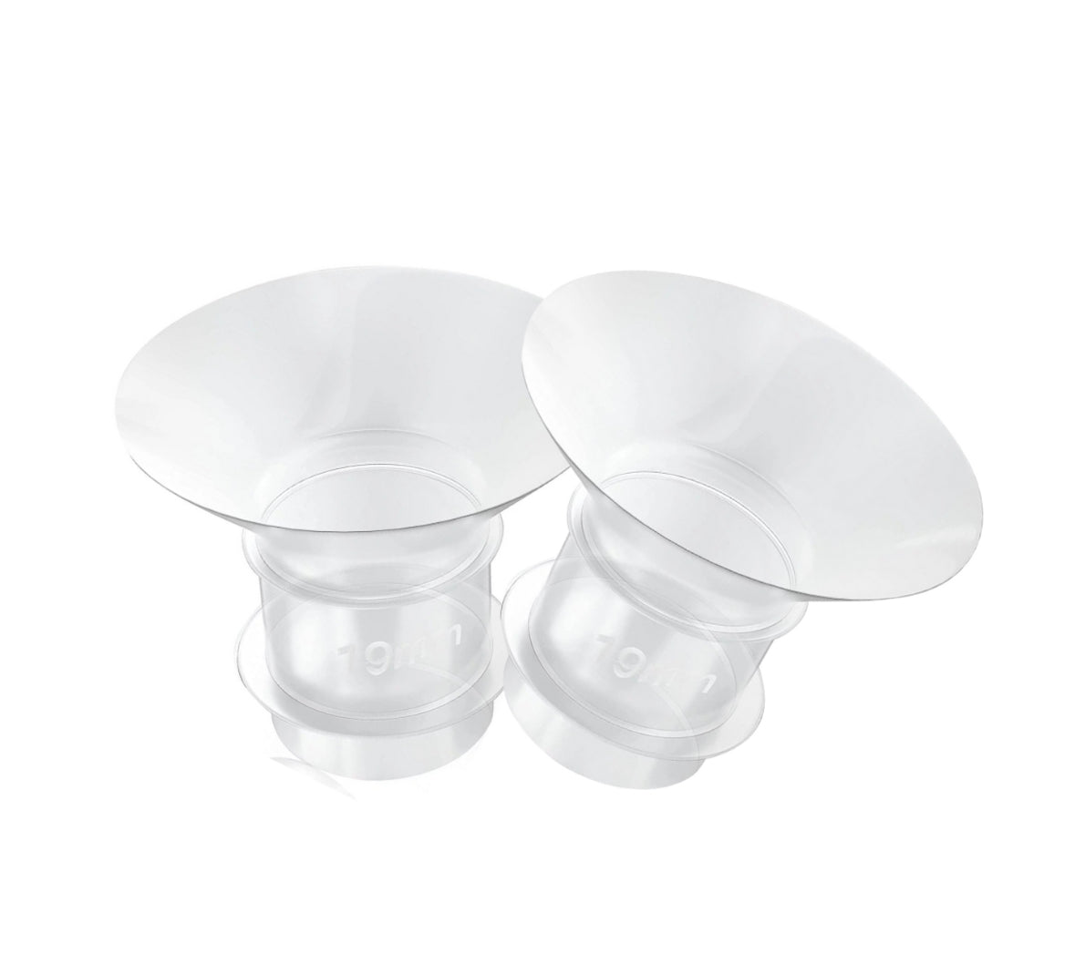 Silicone flange inserts for breast pumps