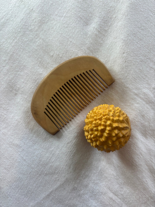 Wooden birth comb or acupressure balls