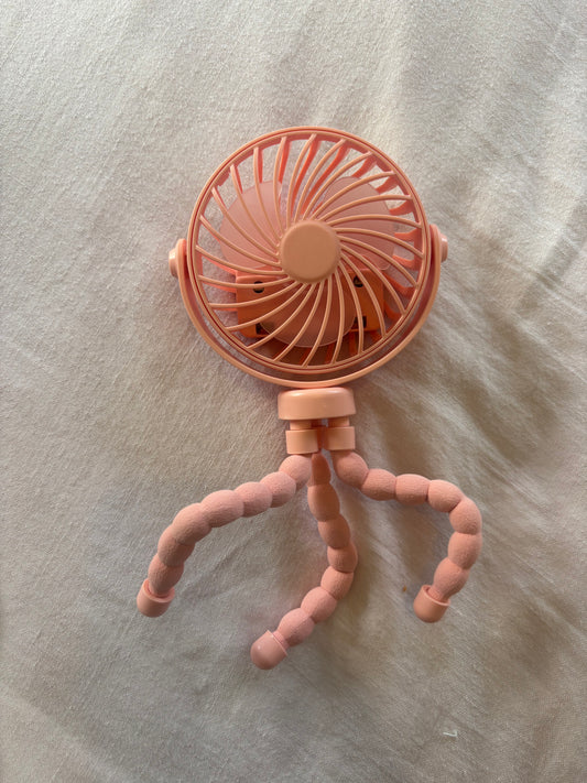 Octopus stroller fan