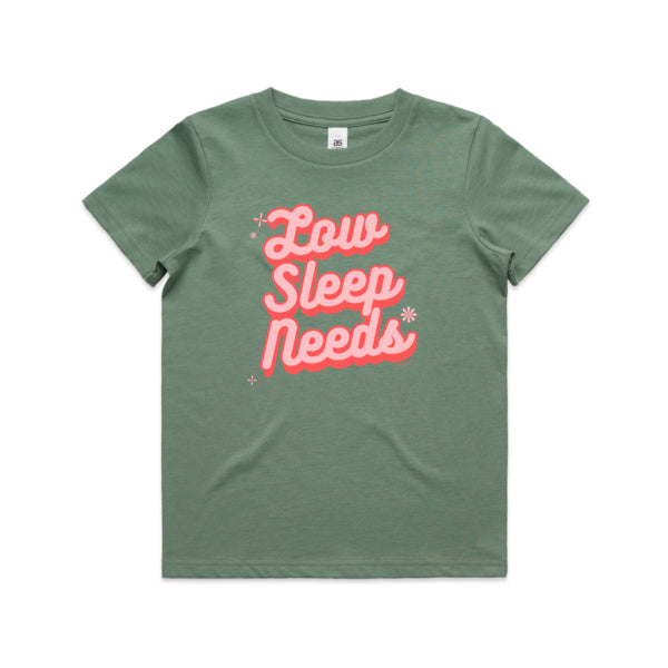 Low Sleep Needs kidswear