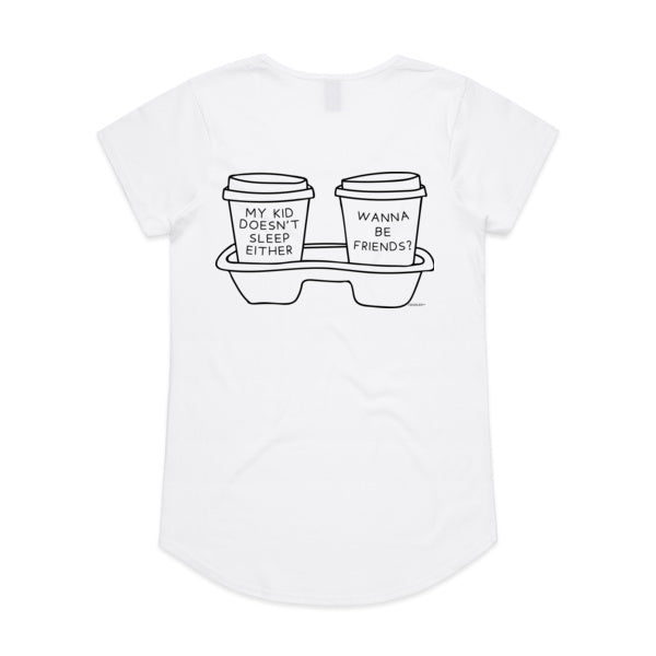Coffee and Cuddles tee - women's fit
